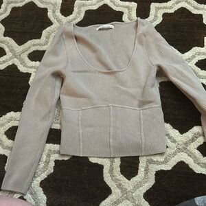 Abercrombie tan top